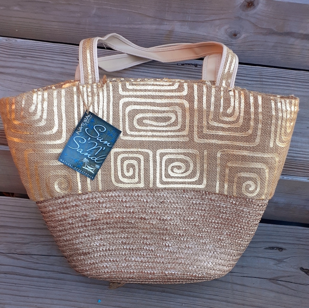 XL Straw Beach Tote